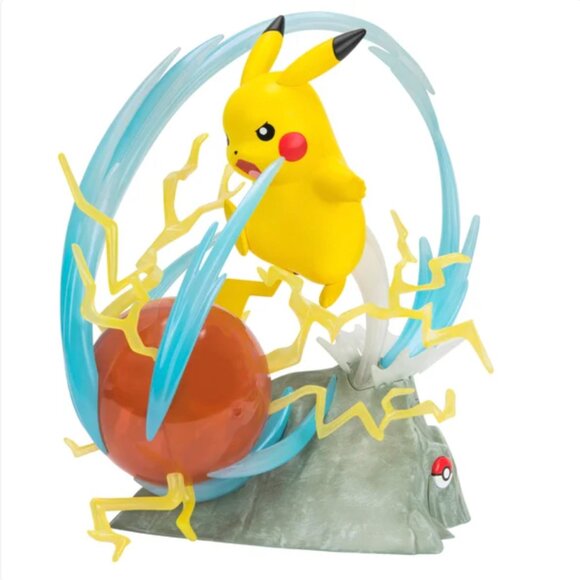 Pokemon Large 13 inch Deluxe Collector’s Statue | Pikachu Deluxe New - Picture 1 of 7